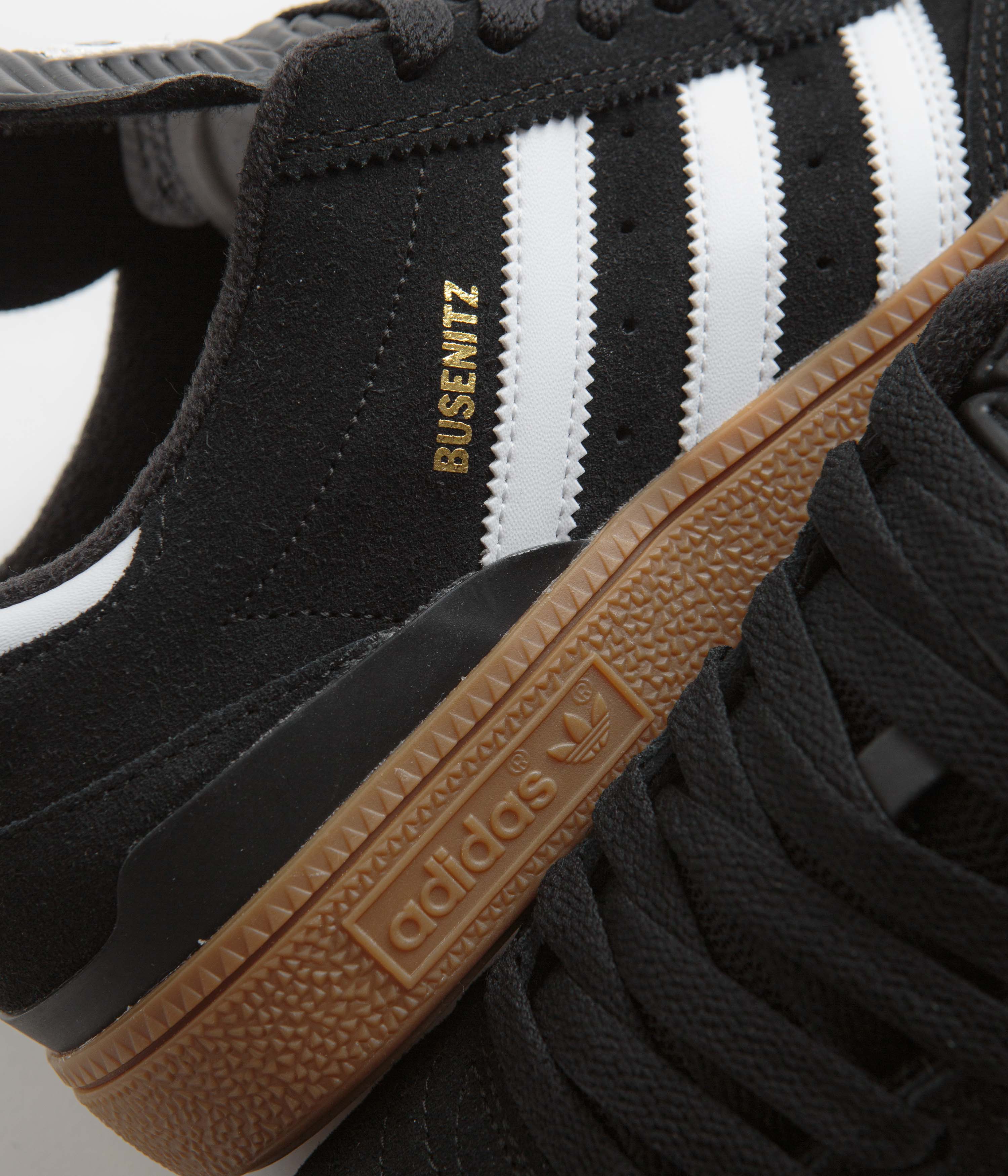 Adidas Busenitz Shoes - Black / Running White / Metallic Gold - Image 3