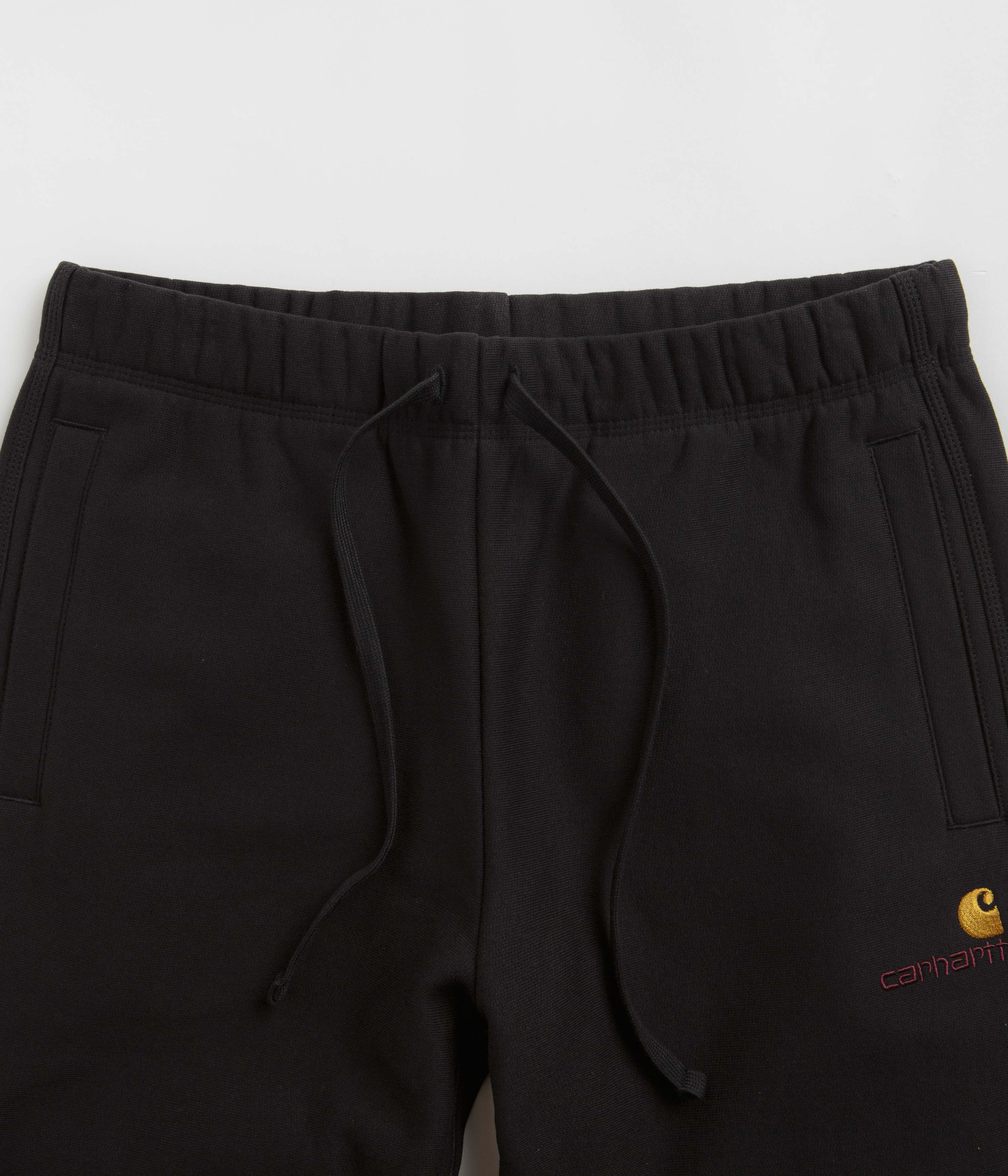 Carhartt American Script Sweatpants - Black - Image 4