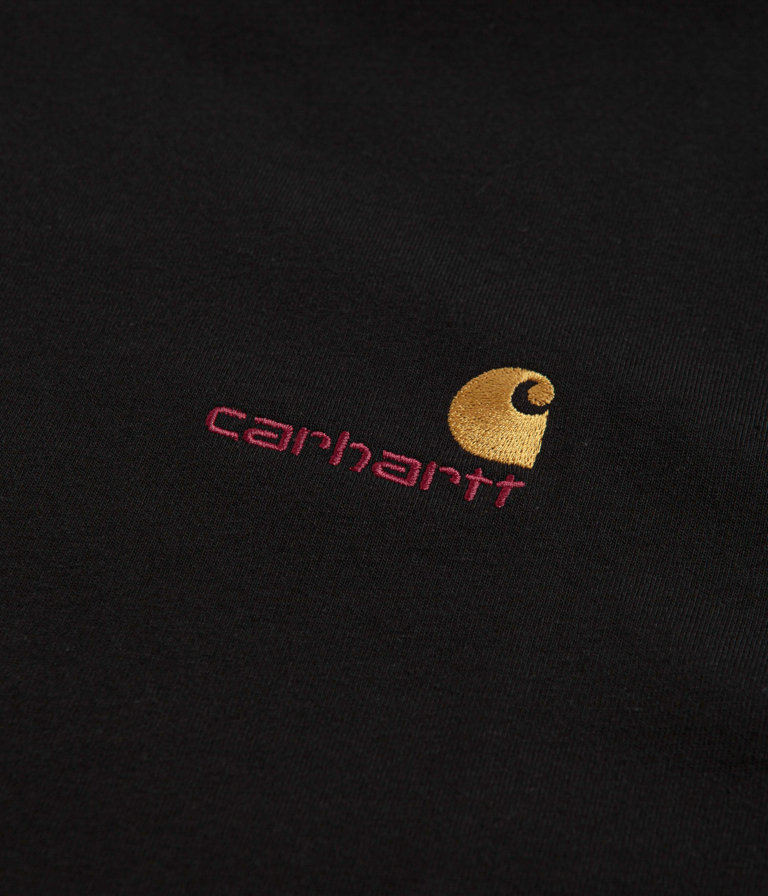 Carhartt American Script T-Shirt - Black - Image 3
