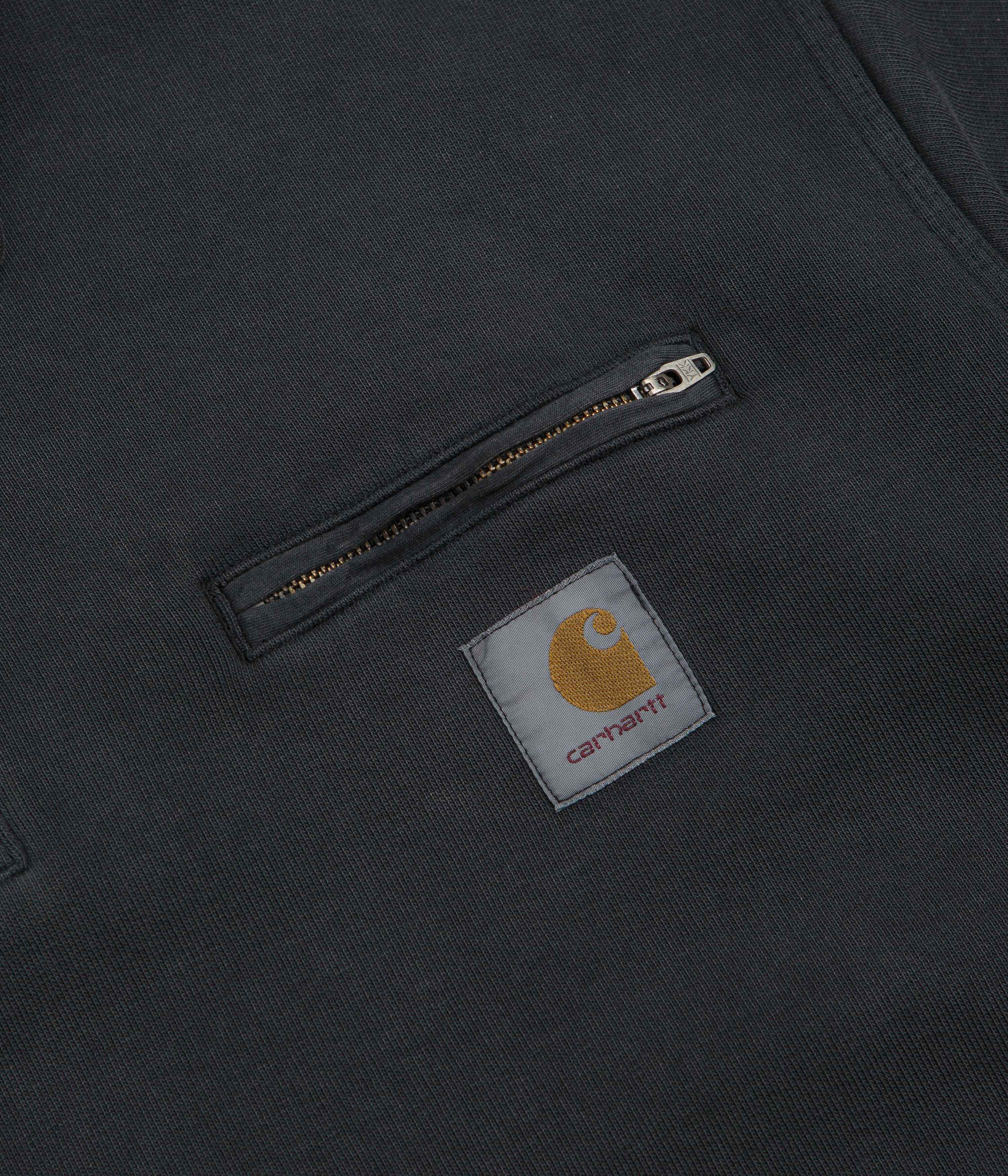 Carhartt Half Zip Detroit Sweatshirt - Black - Image 3