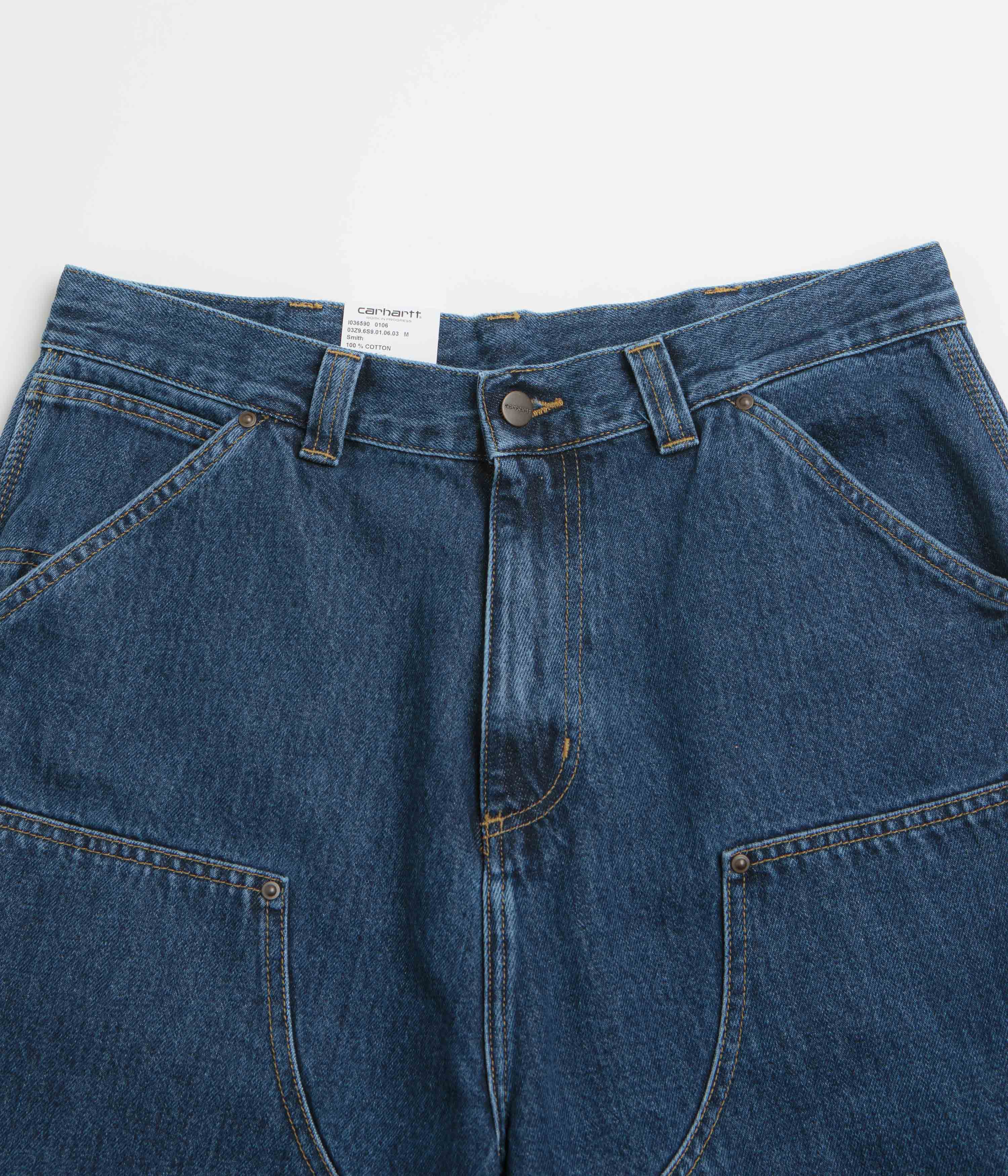 Carhartt OG Double Knee Shorts - Blue - Image 5