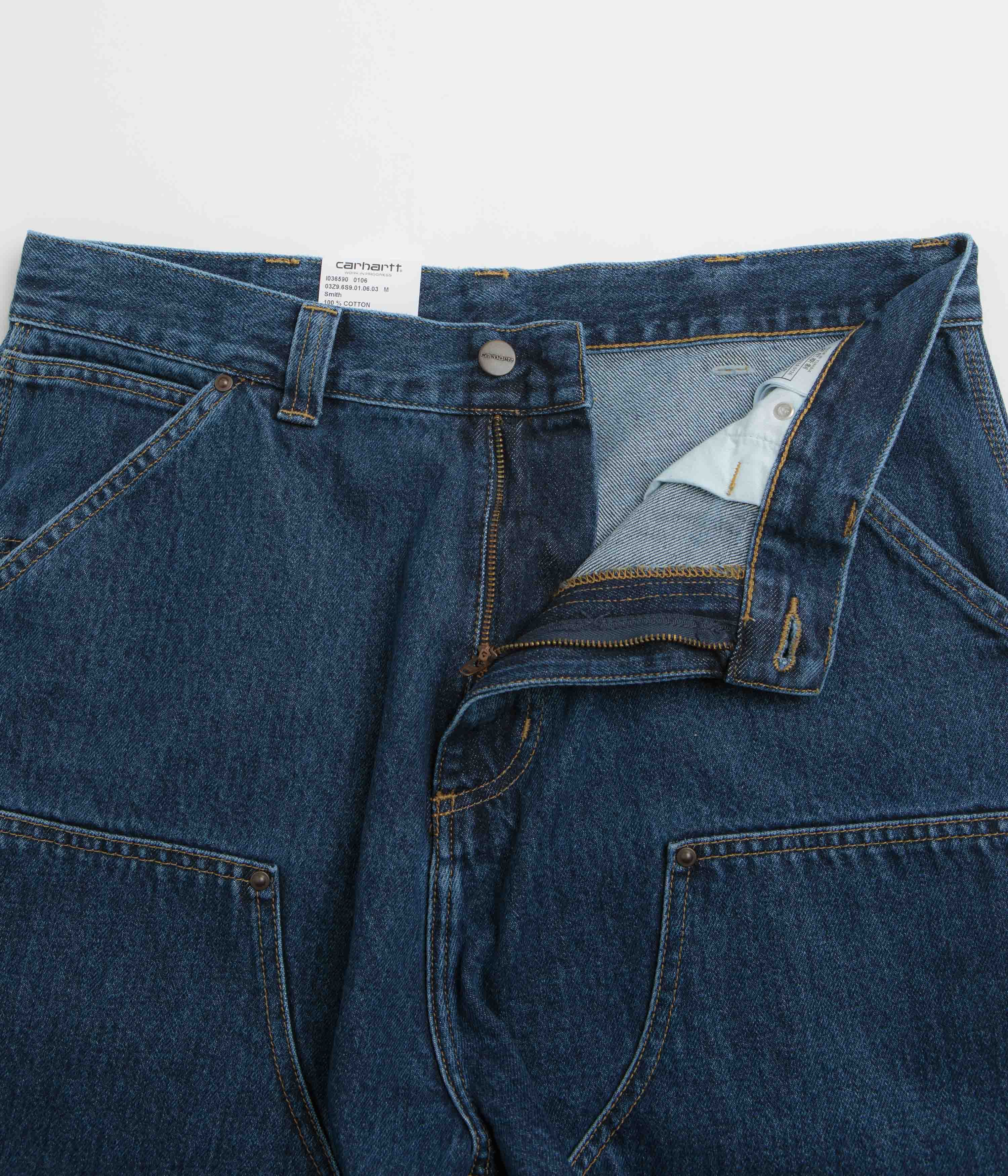 Carhartt OG Double Knee Shorts - Blue - Image 6