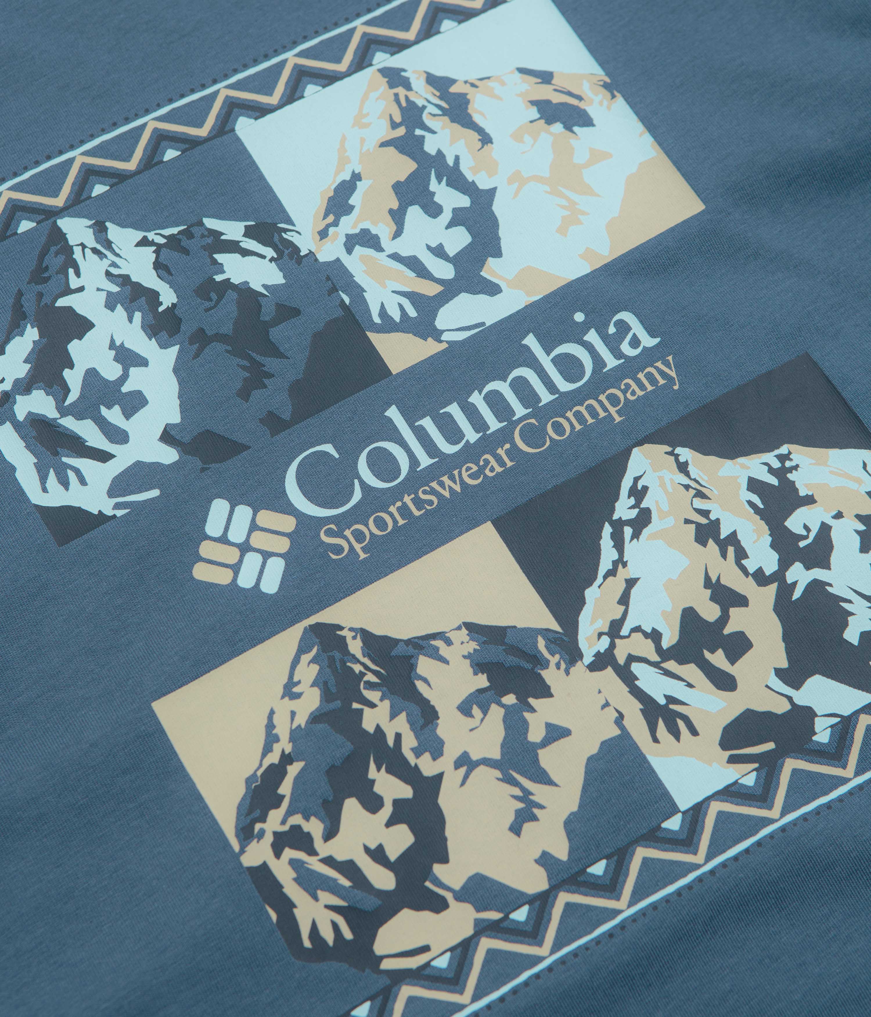 Columbia CSC Heavyweight Iconic T-Shirt - Dark Mountain / Repeated Peaks - Image 4