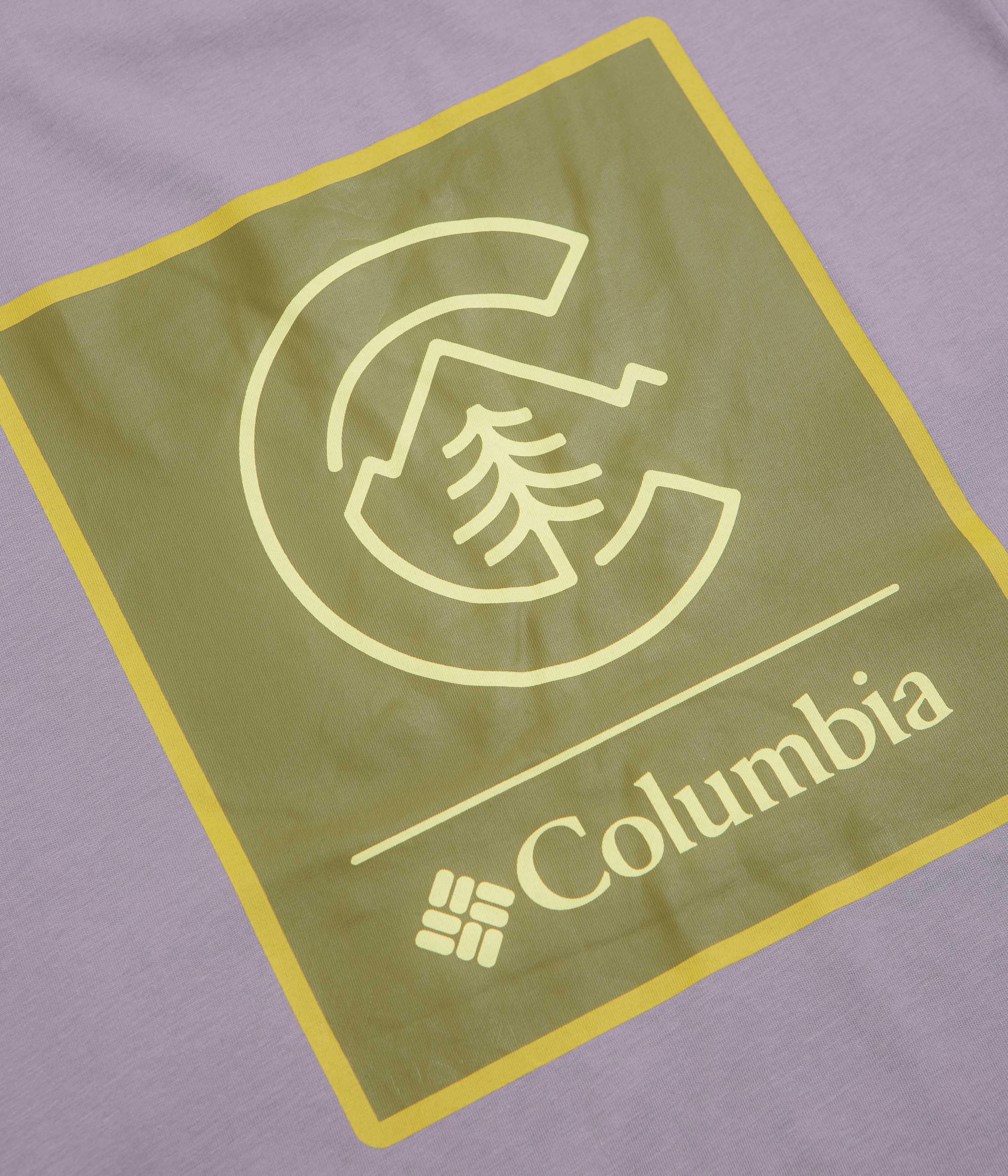 Columbia CSC Logo Back T-Shirt - Shale Purple / Linework C Badge - Image 4