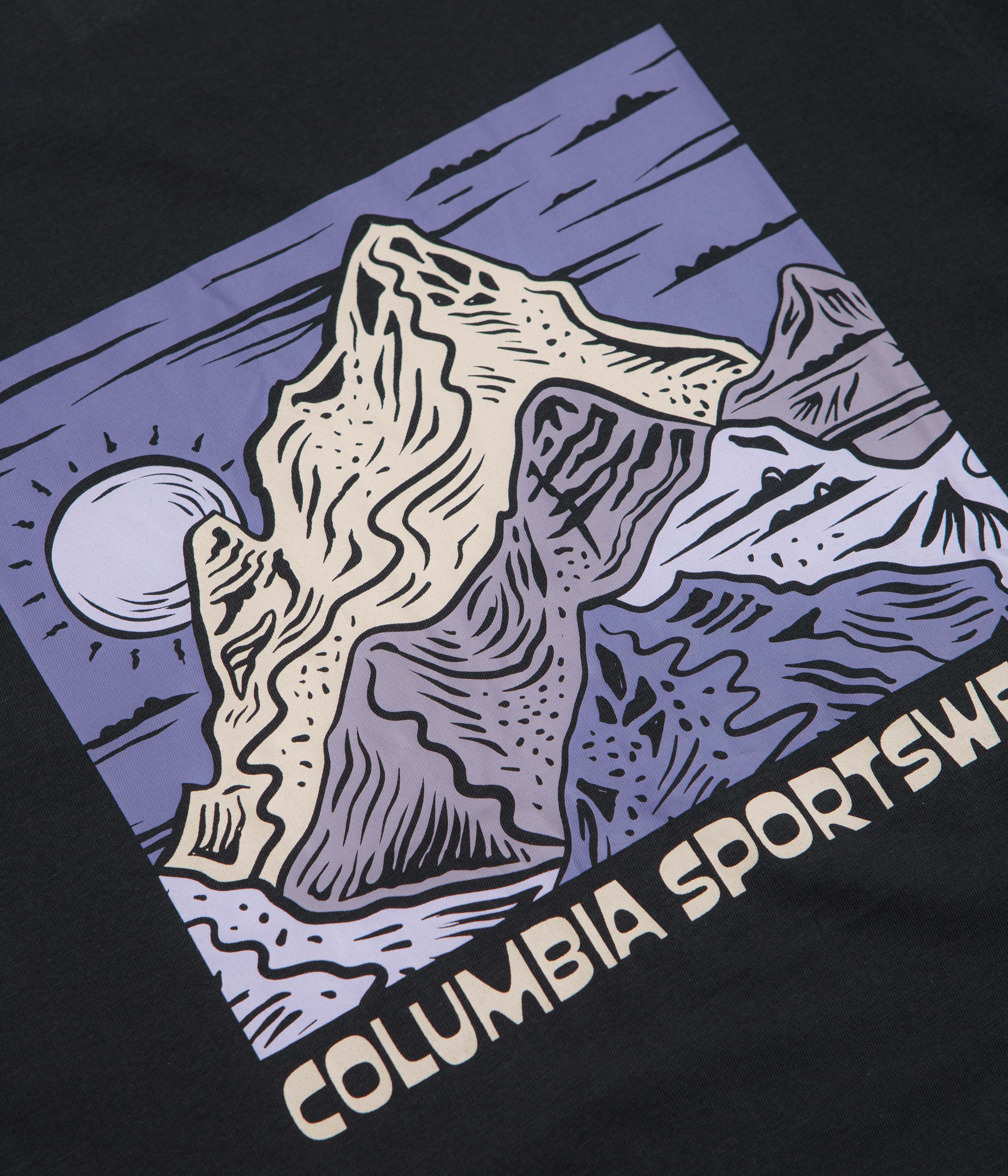 Columbia CSC Outdoor Back Graphic T-Shirt - Black / Sunscape - Image 4