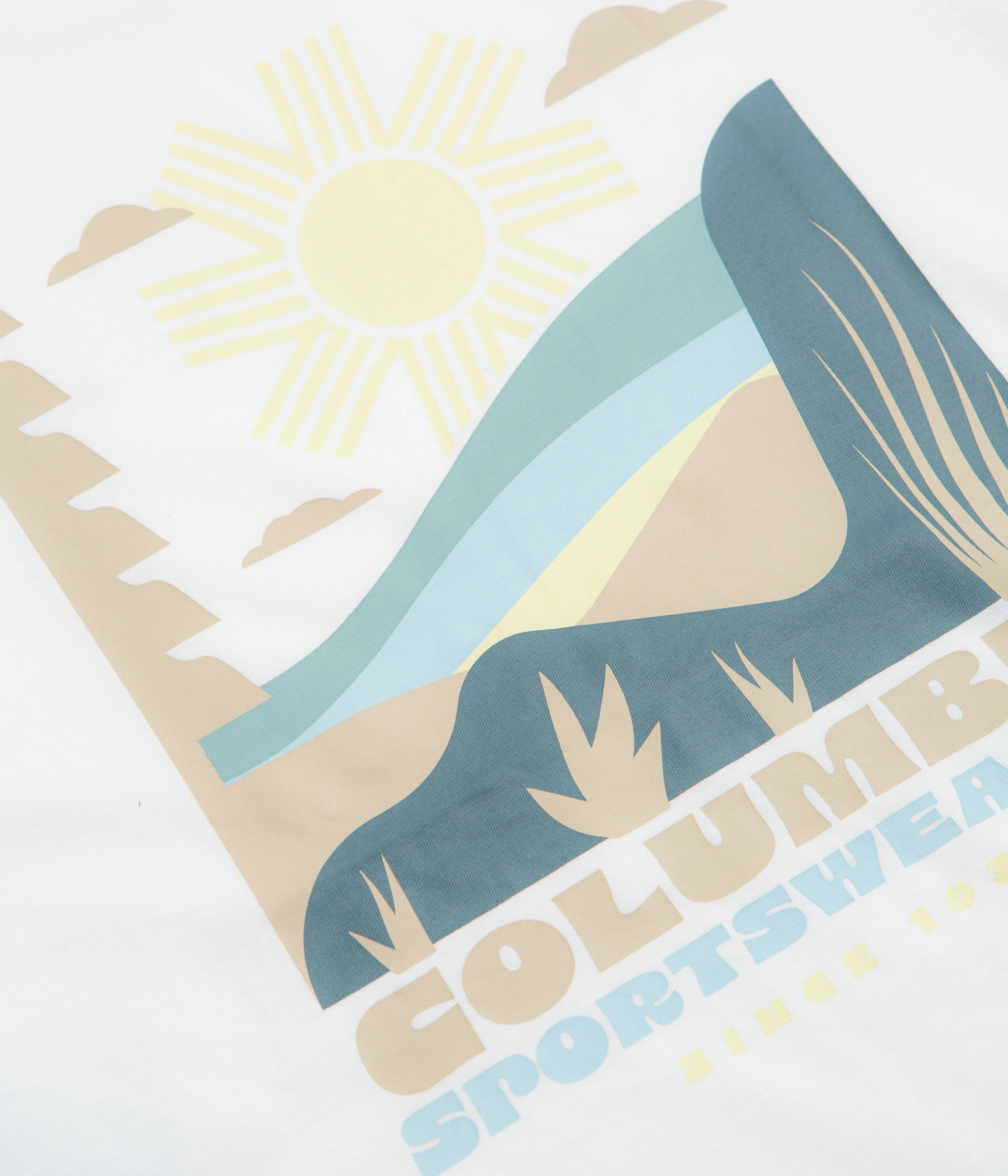 Columbia CSC Outdoor Back Graphic T-Shirt - White / Shining Landscape - Image 4