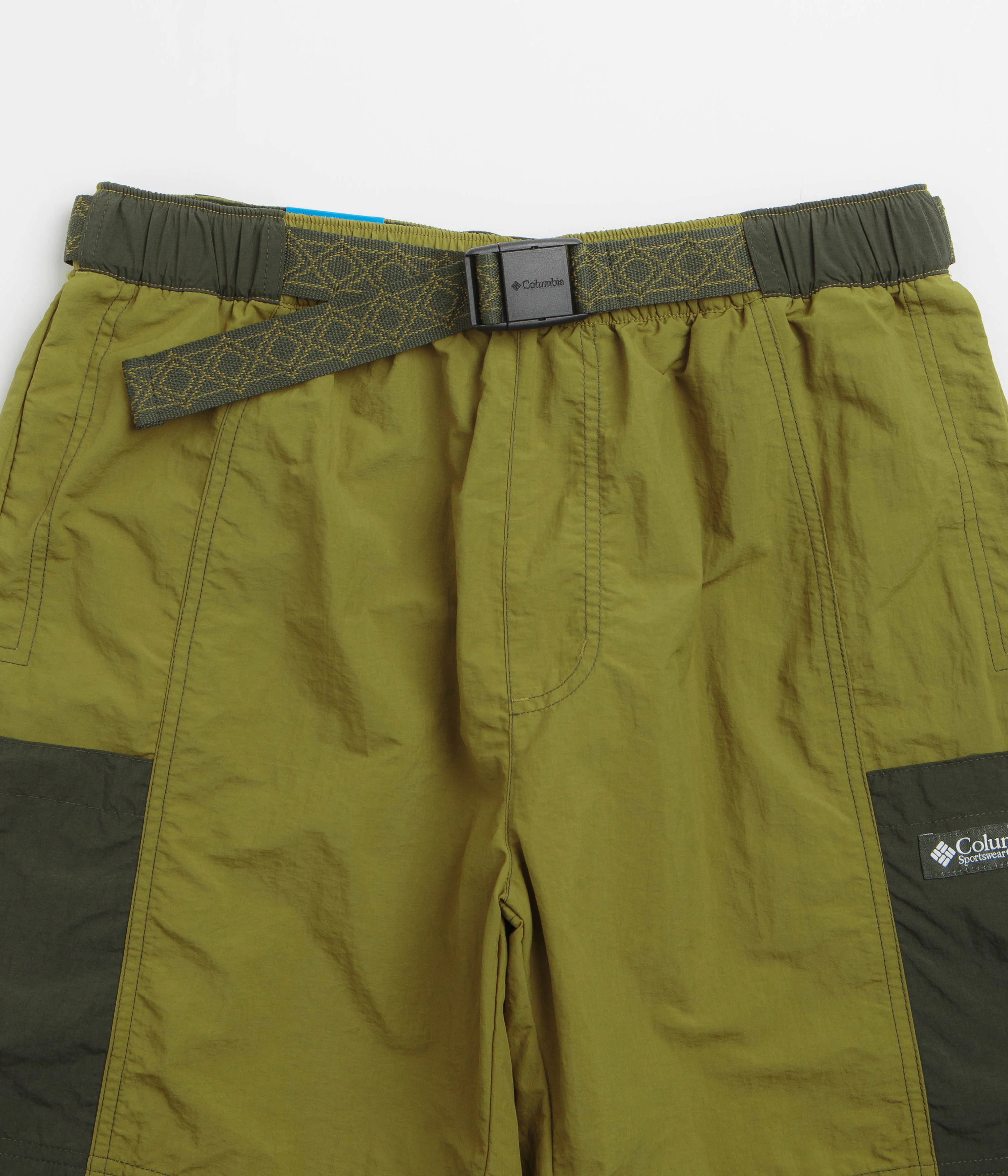 Columbia Sequoia Grove Woven 7" Shorts - Mossy Green / Greenscape - Image 4