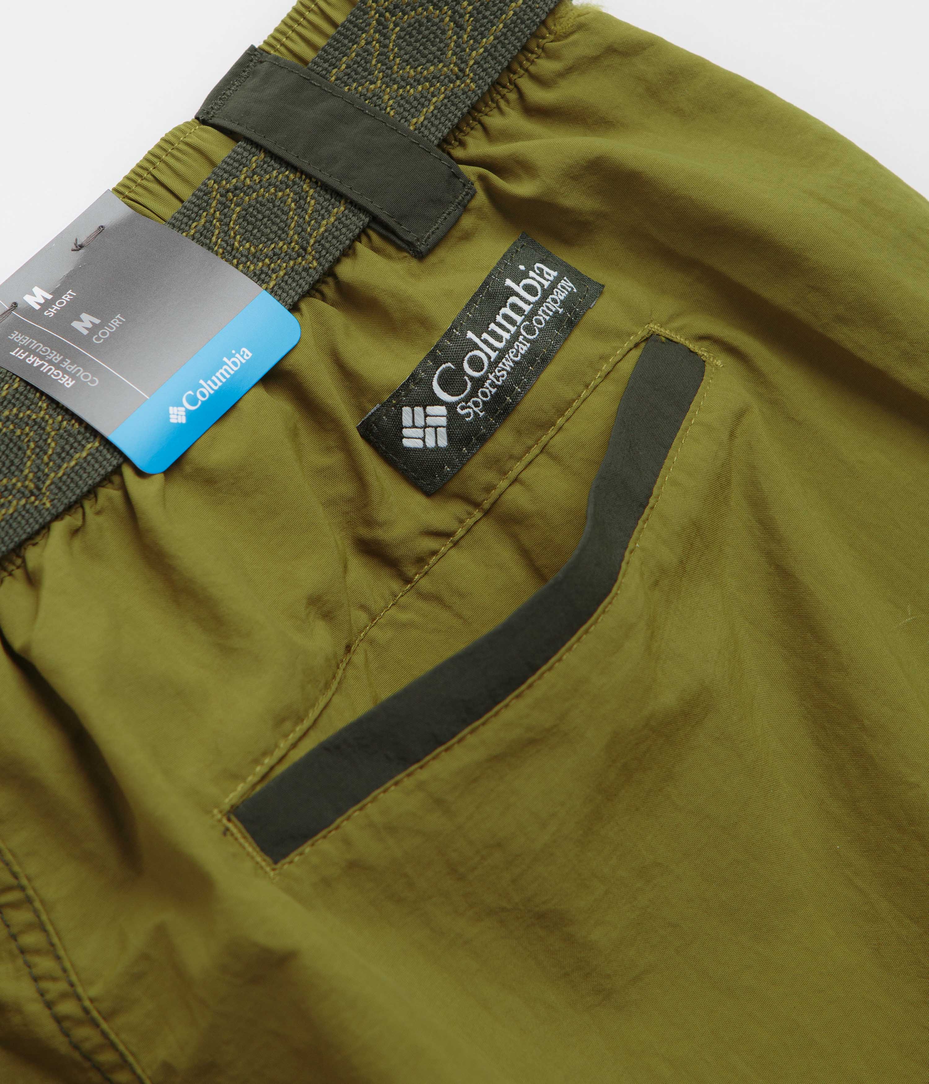 Columbia Sequoia Grove Woven 7" Shorts - Mossy Green / Greenscape - Image 8