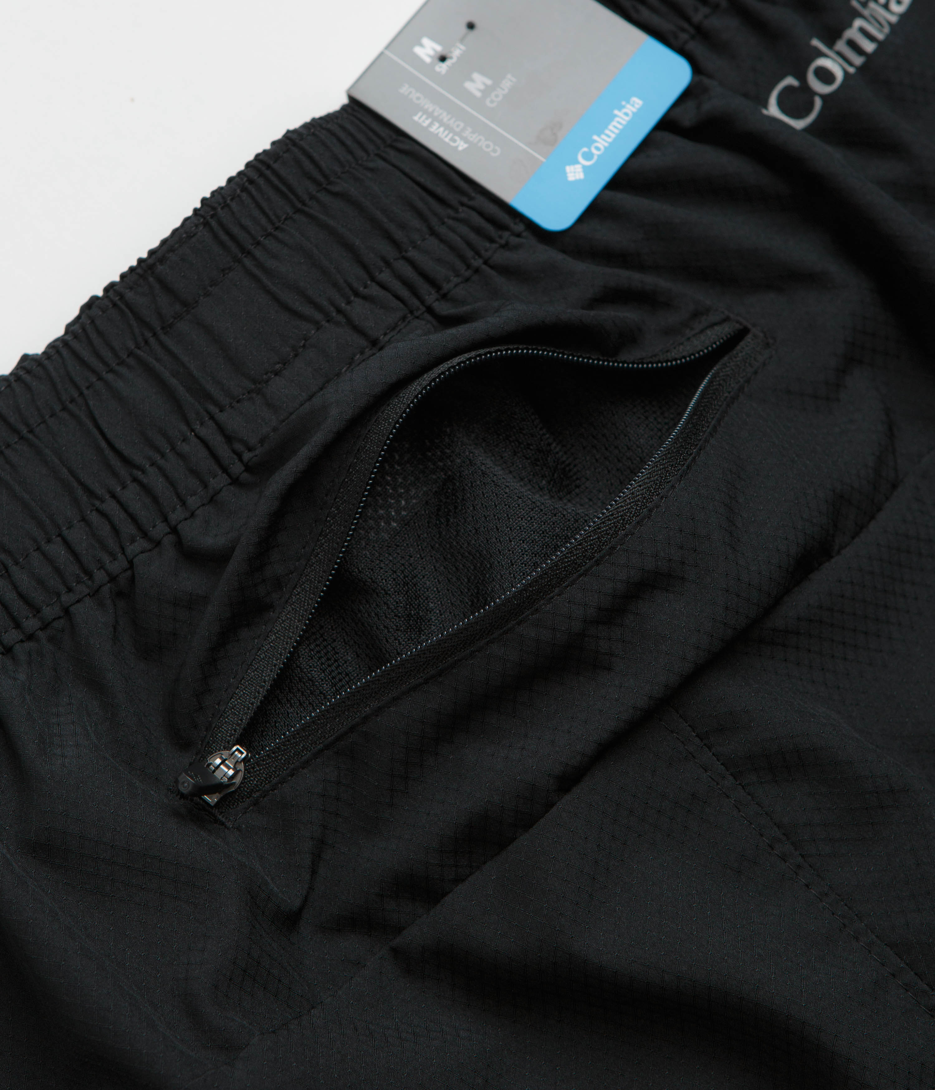 Columbia Three Pitch 5" Shorts - Black / Columbia Grey - Image 7