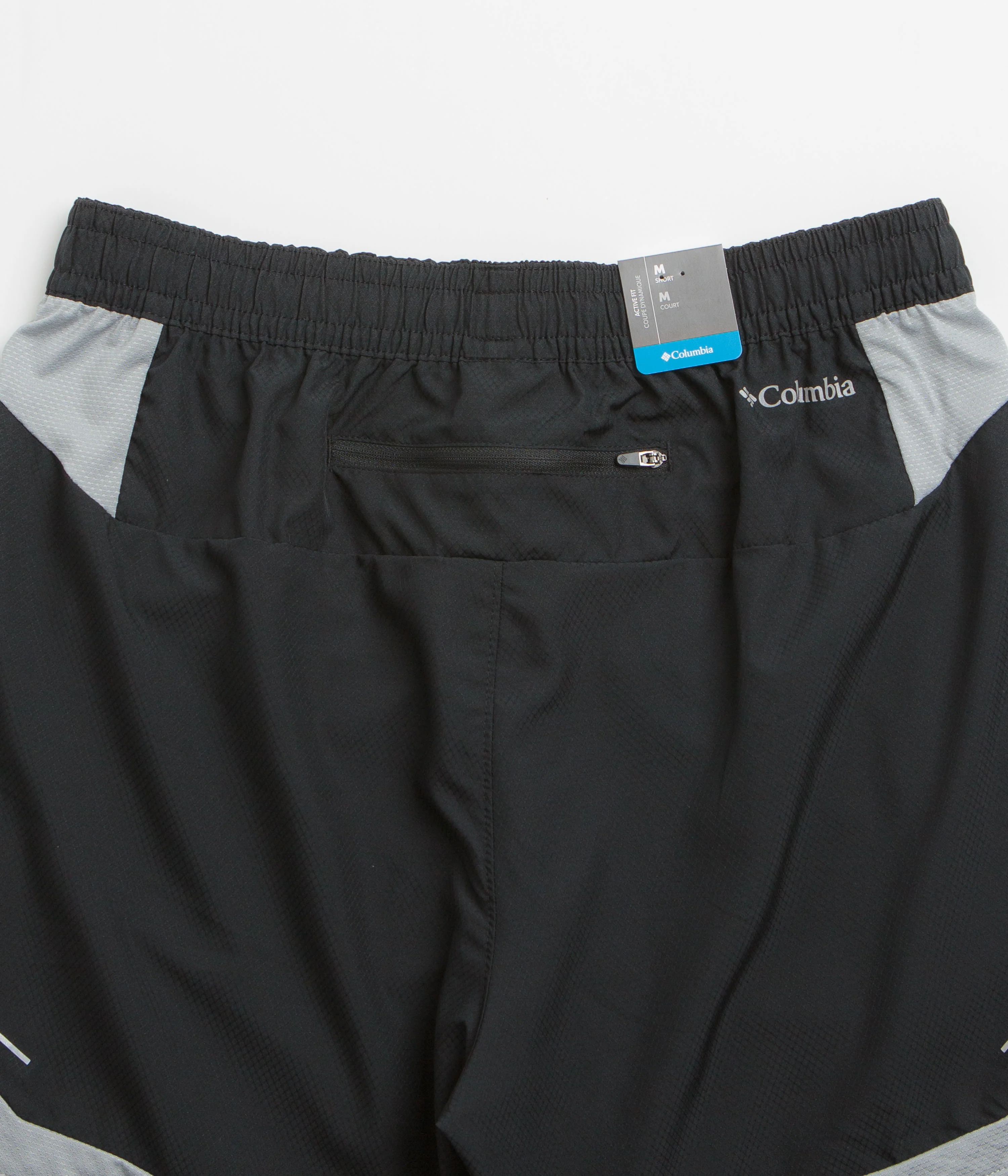 Columbia Three Pitch 7" Shorts - Black / Columbia Grey - Image 5