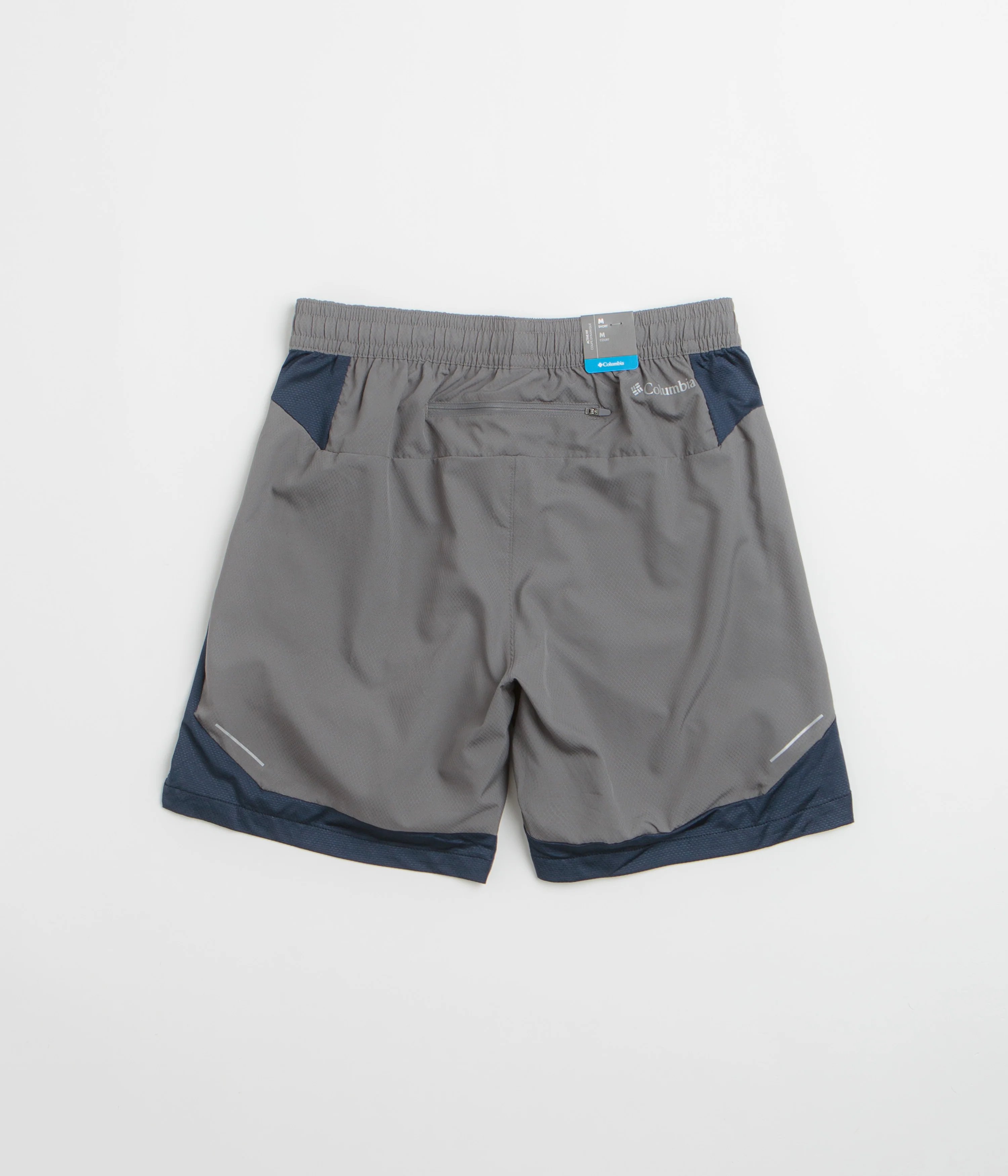 Columbia Three Pitch 7" Shorts - City Grey / Collegiate Navy - Image 3