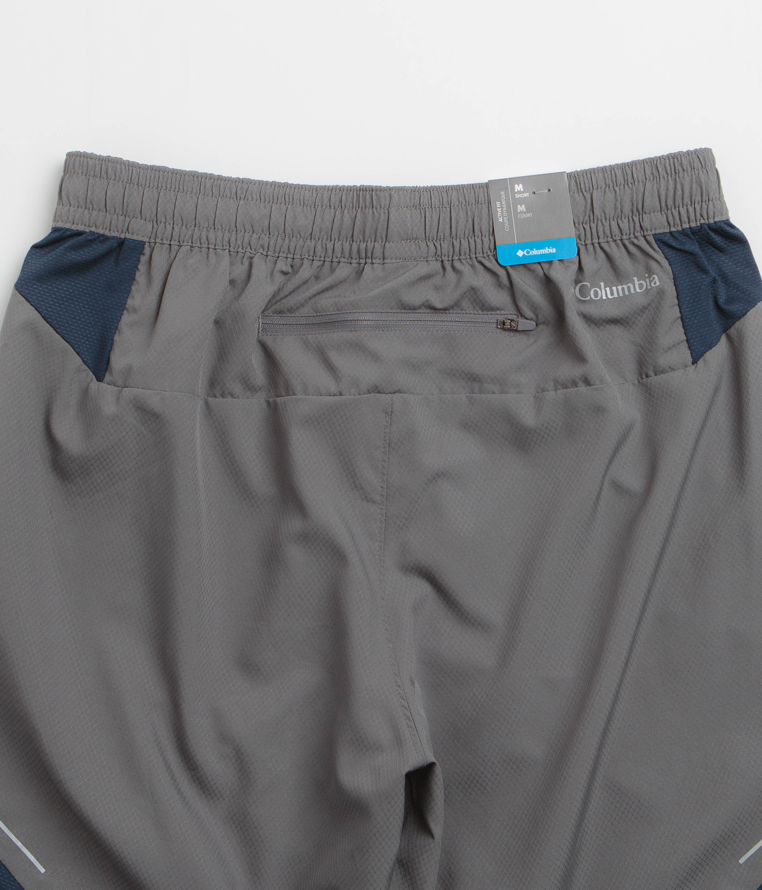 Columbia Three Pitch 7" Shorts - City Grey / Collegiate Navy - Image 5