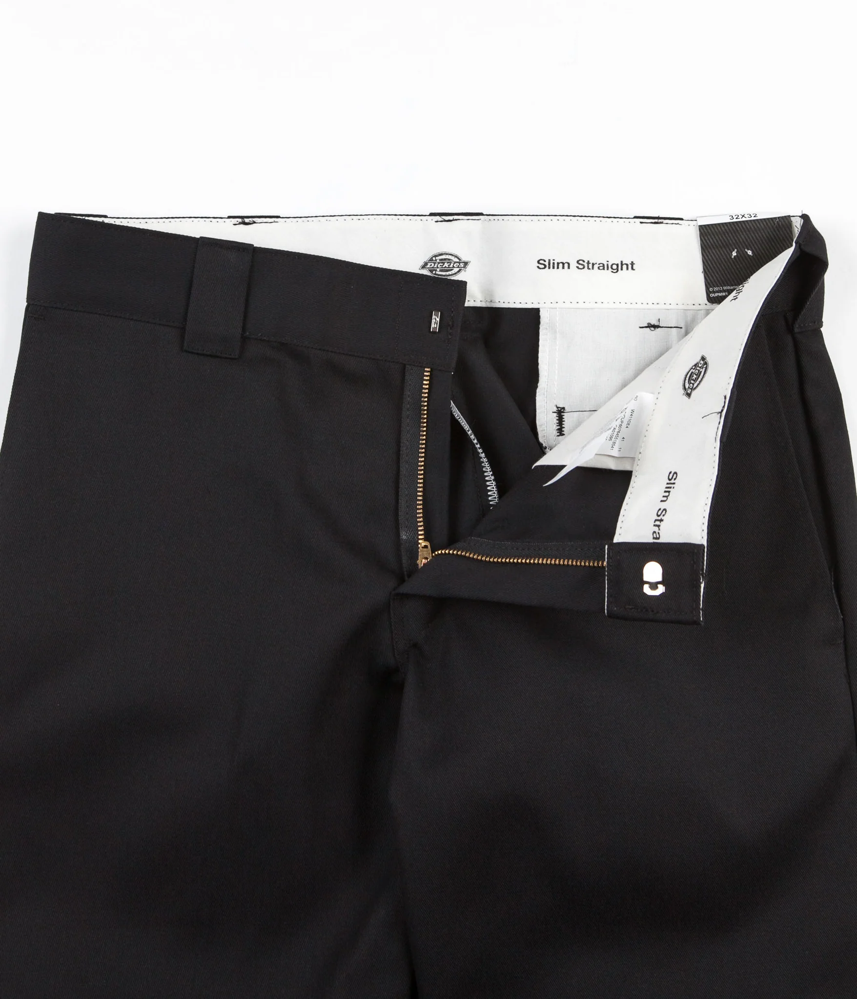 Dickies 873 Slim Straight Work Pants - Black - Image 3