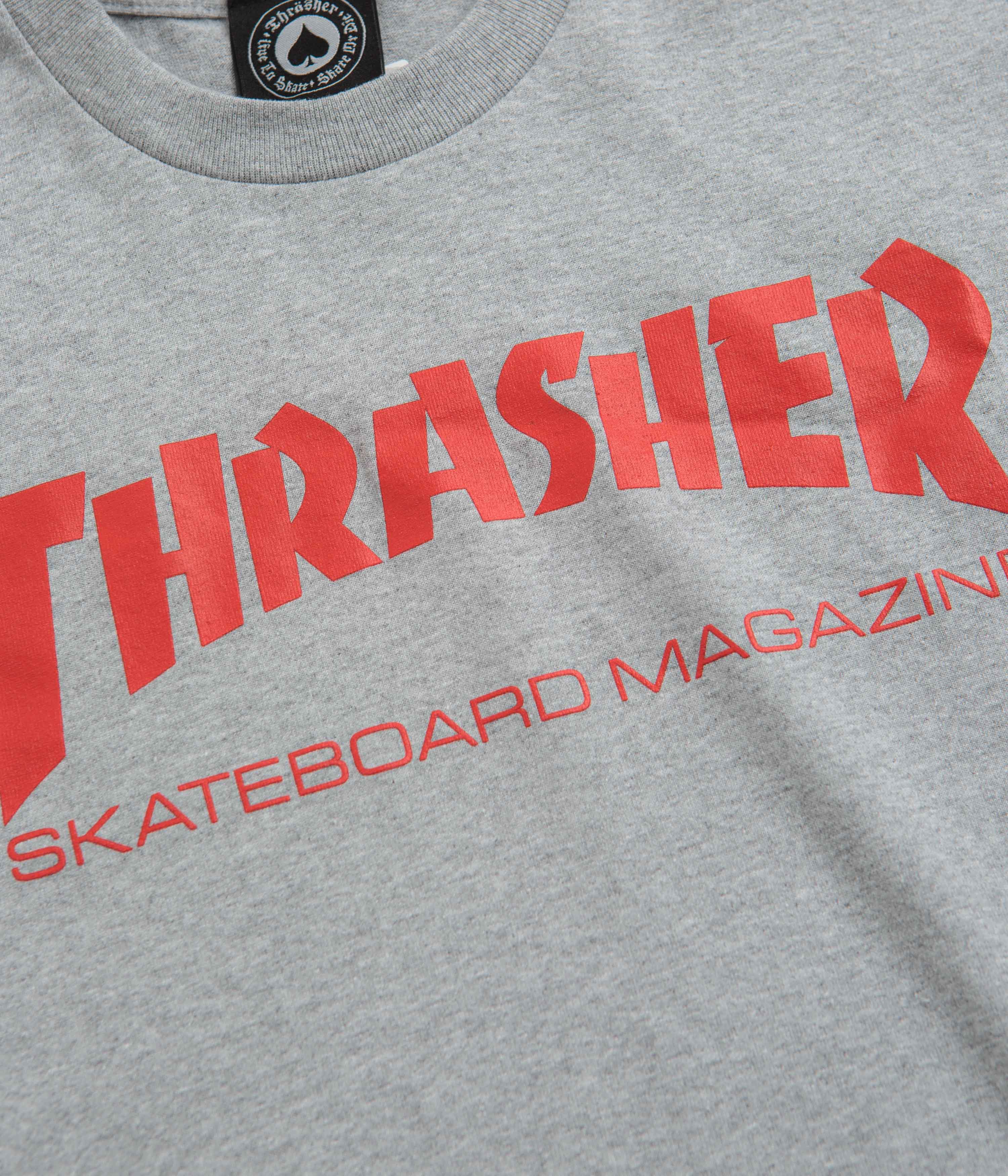Thrasher Skate Mag T-Shirt - Grey / Red - Image 3