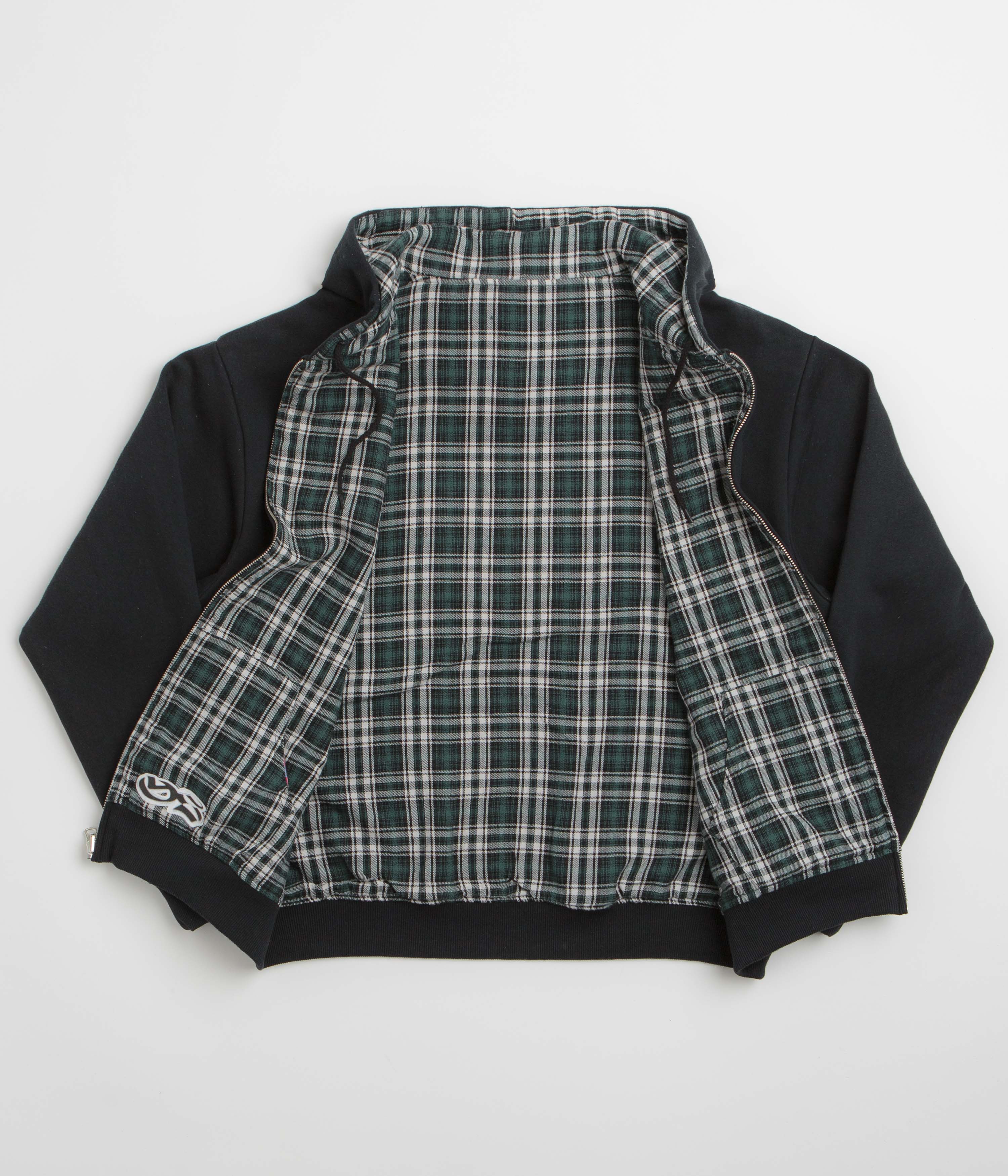 Yardsale Reversible Flannel Hoodie - Green - Image 3