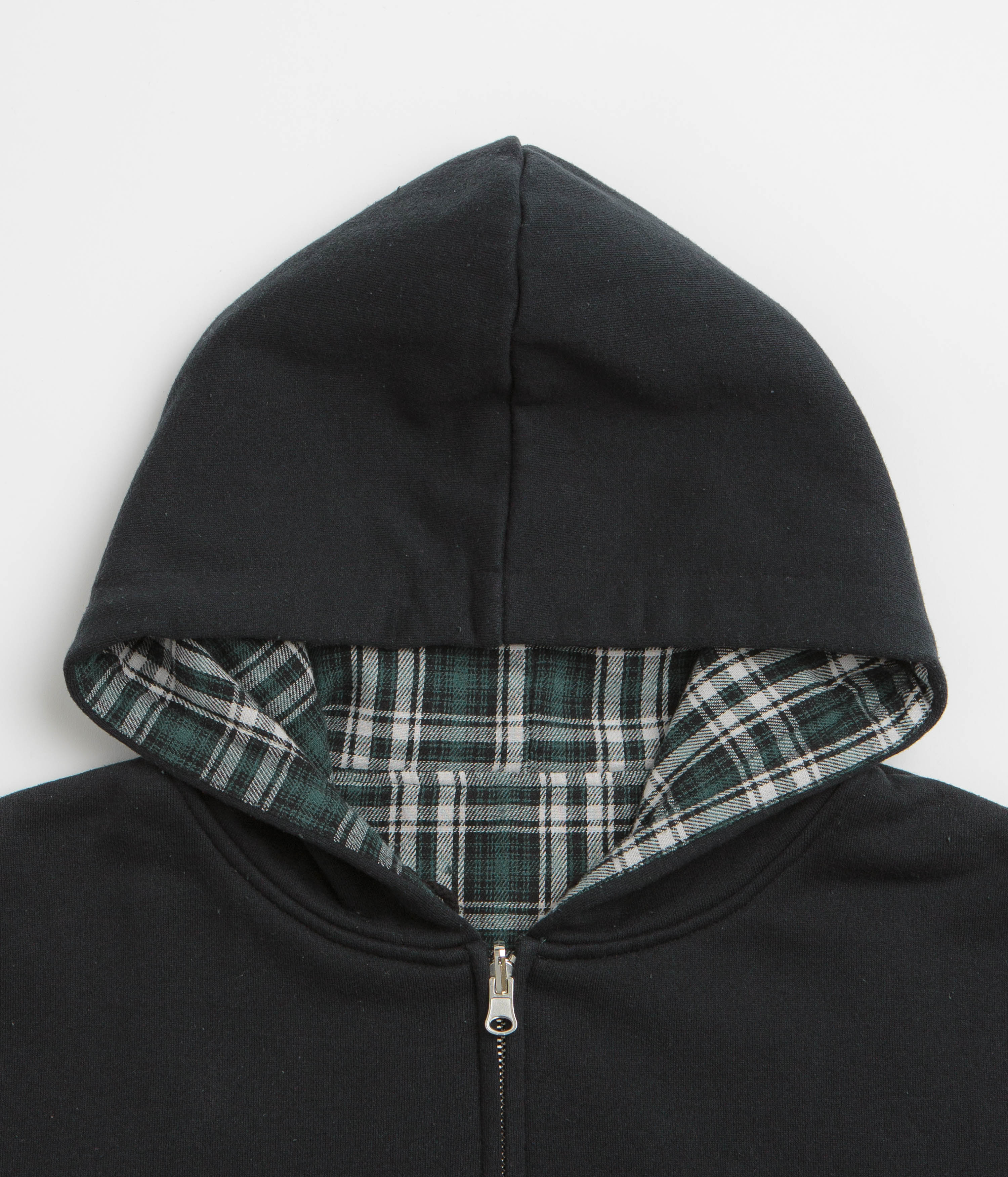 Yardsale Reversible Flannel Hoodie - Green - Image 4