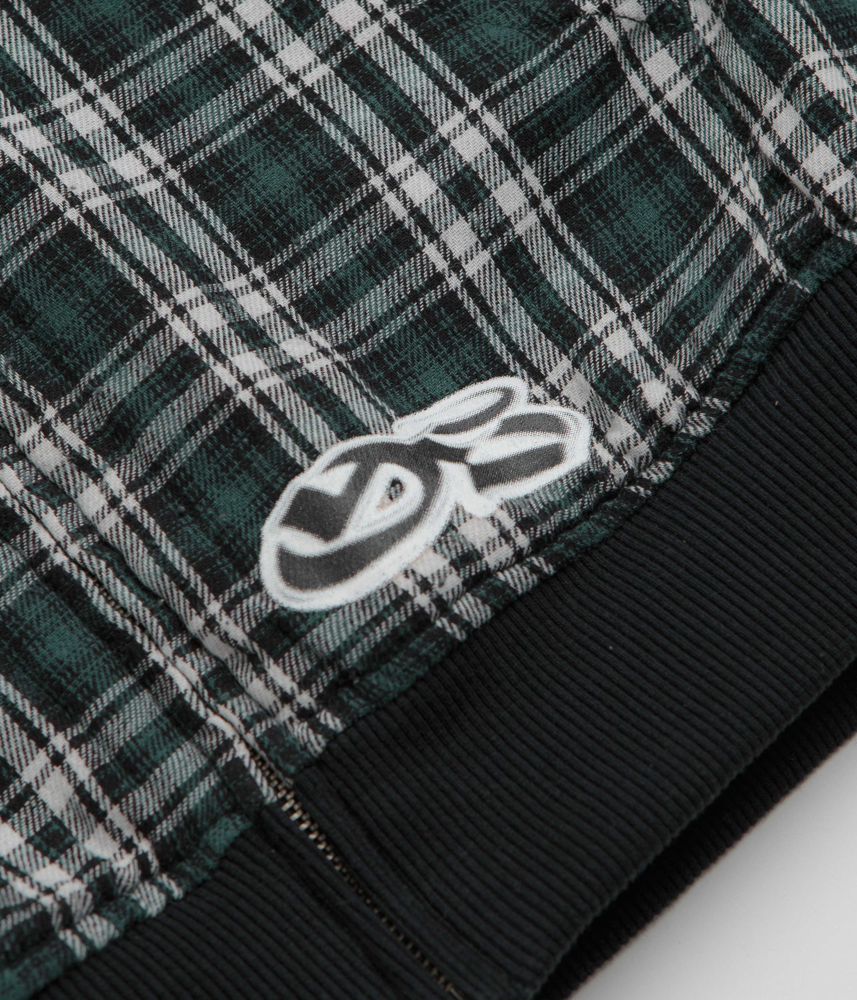 Yardsale Reversible Flannel Hoodie - Green - Image 7