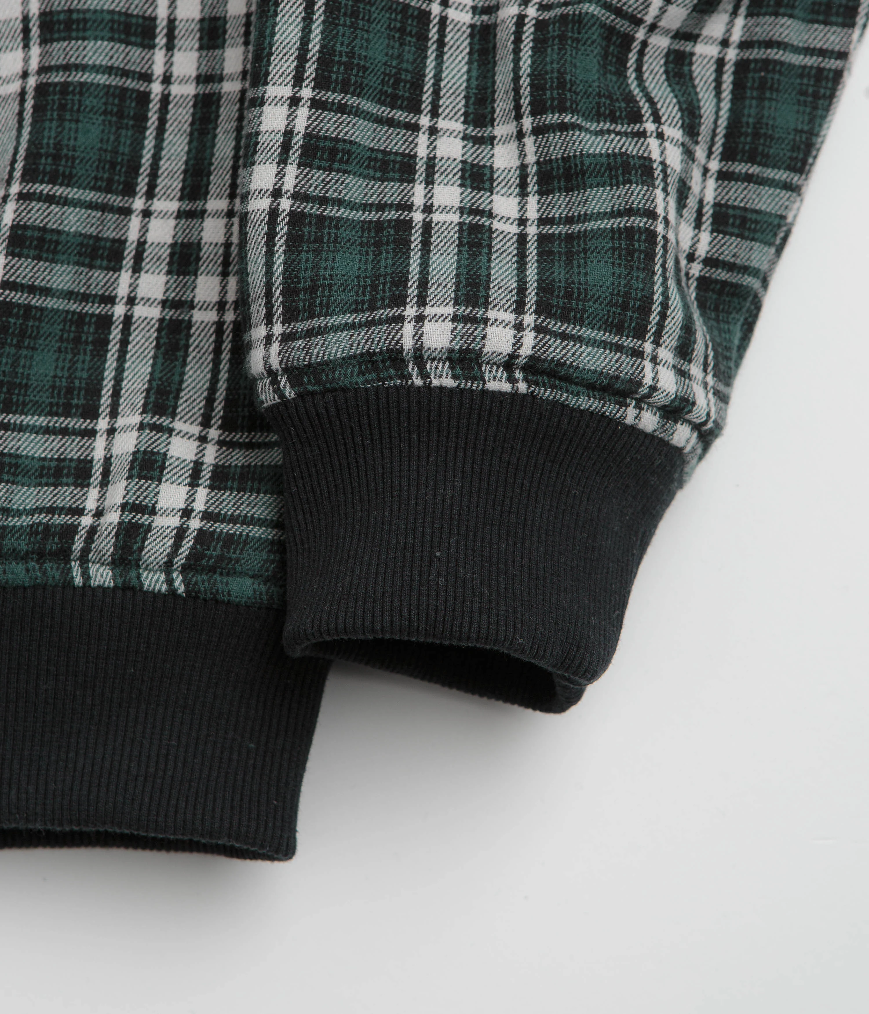 Yardsale Reversible Flannel Hoodie - Green - Image 9