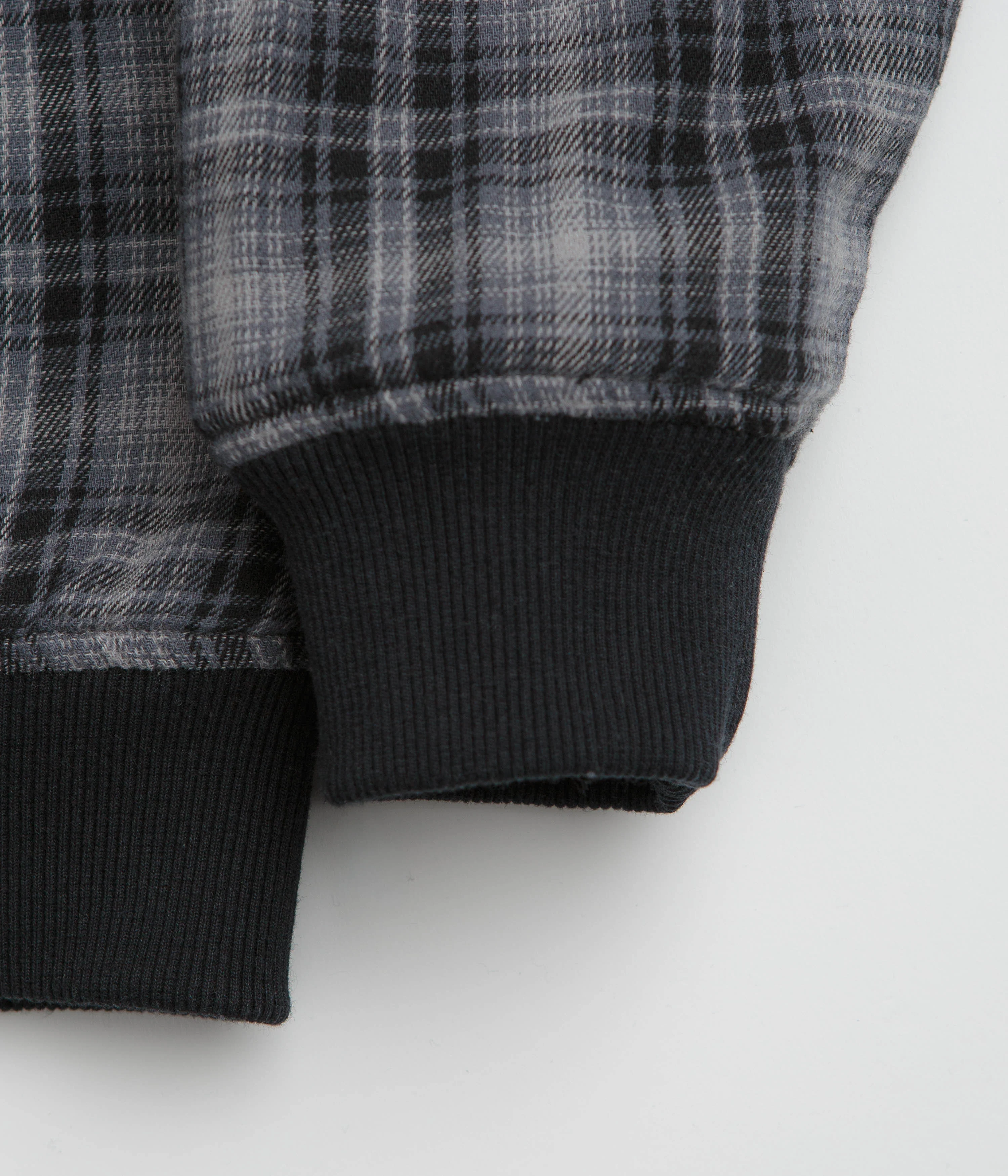 Yardsale Reversible Flannel Hoodie - Grey - Image 8